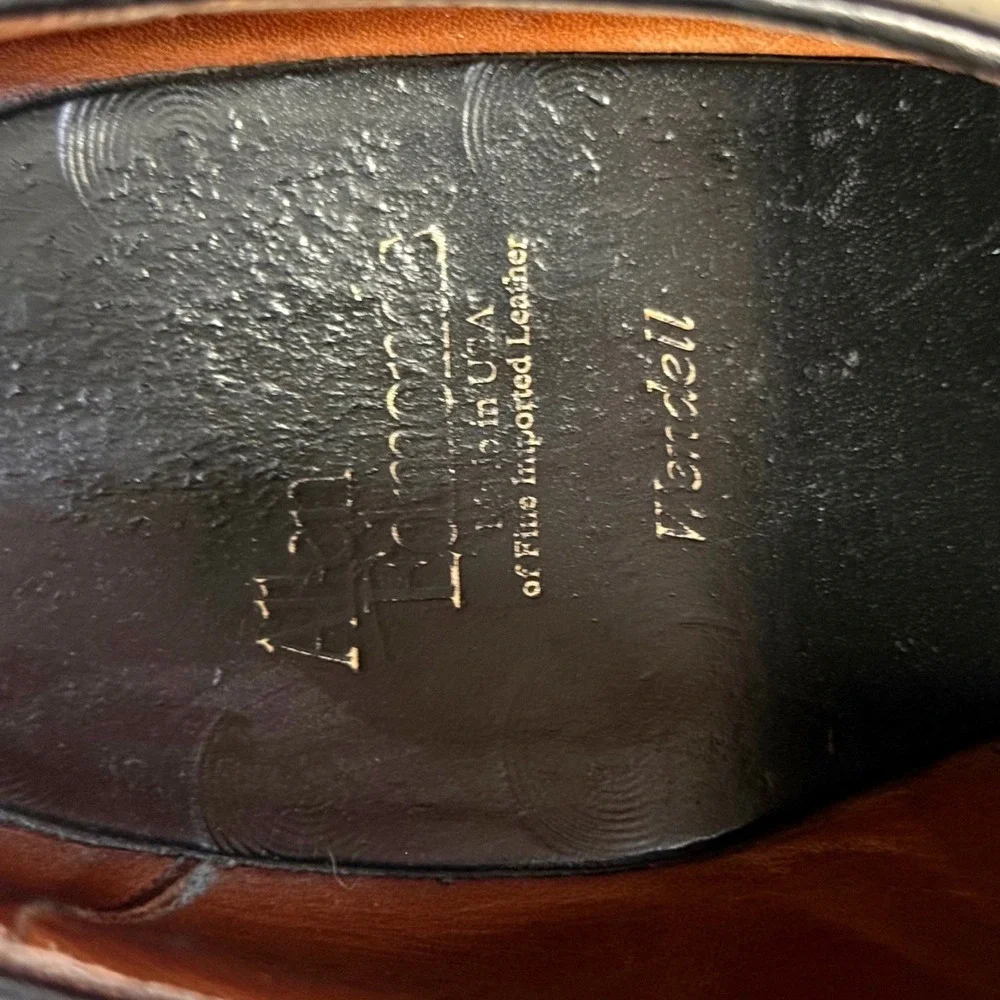 Allen Edmonds Wendell Black Leather Split Toe Derby Dress Shoes Mens 11 D 5708